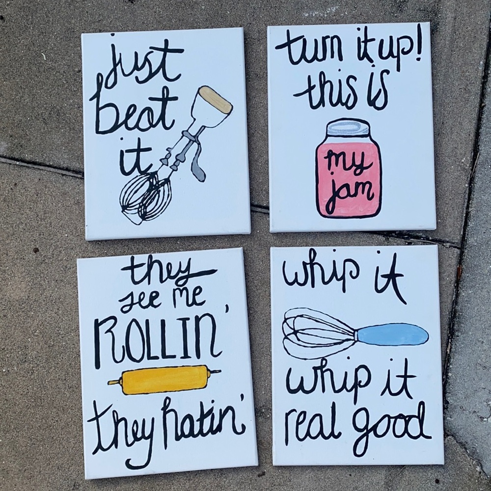 ❌SOLD❌Handmade kitchen wall art